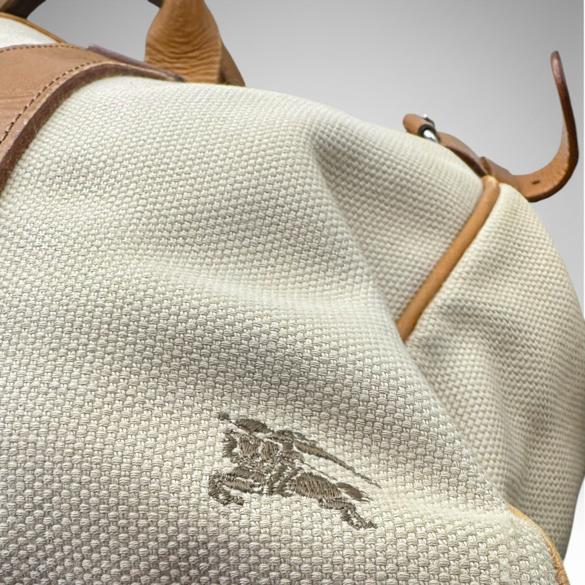 Burberry Blue Label Canvas Tote Bag – Beige/Tan