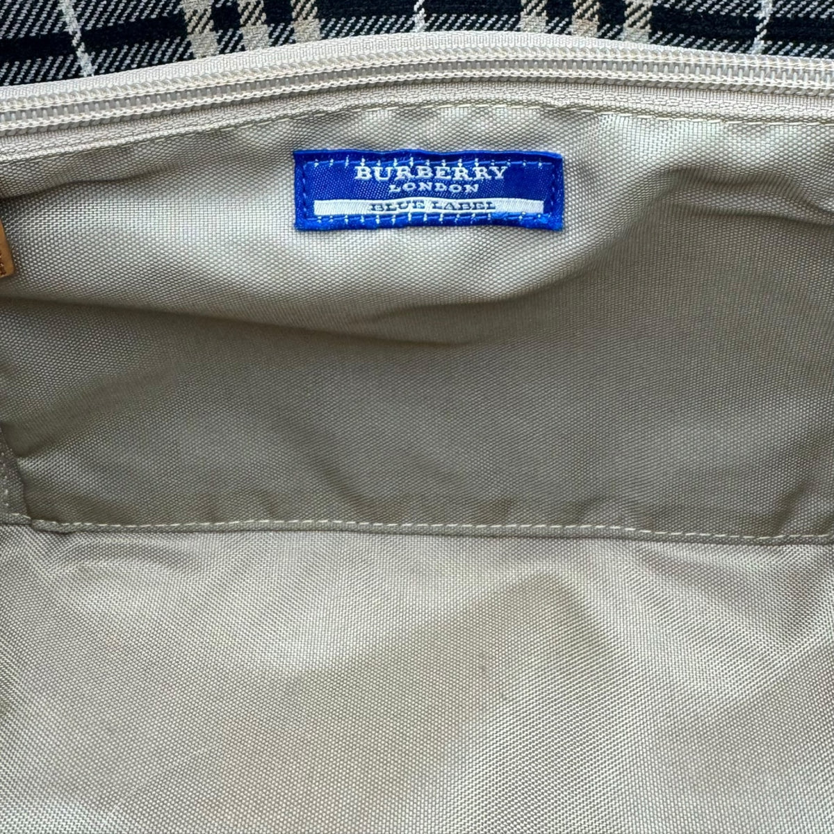 Burberry Blue Label Canvas Tote Bag – Beige/Tan